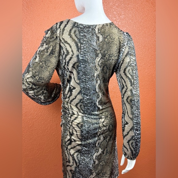 INC International Concepts Animal Print Long Sleeve Dress Size Large E64 - Picture 7 of 15